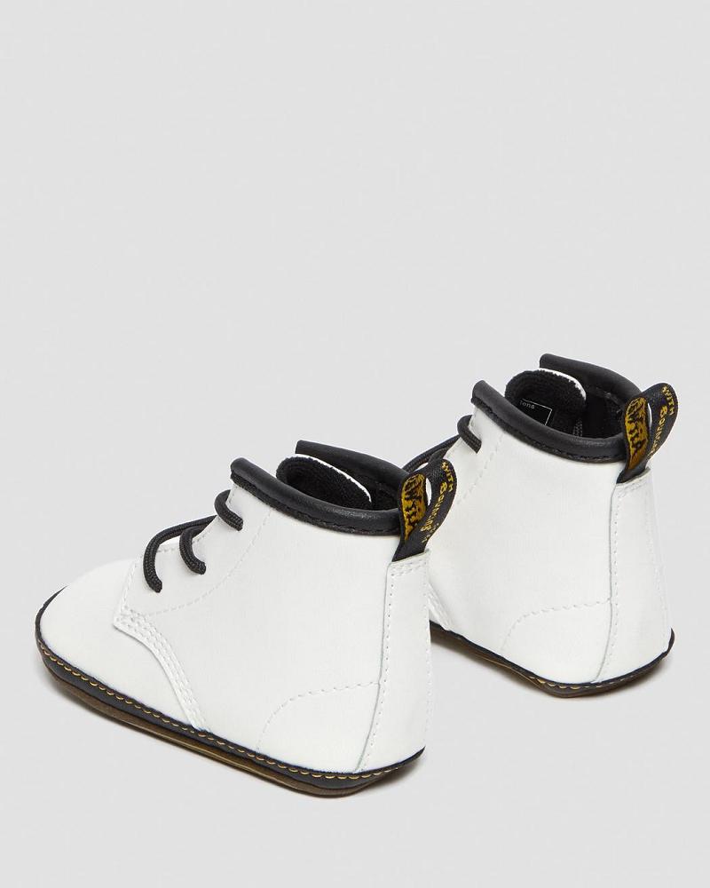 Botas Casuales Dr Martens Newborn 1460 Auburn Cuero Booties Niños Blancos | MX 15BEX